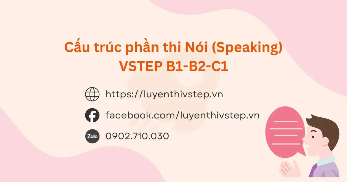 Cấu trúc phần thi Speaking VSTEP B1-C1 và chiến lược