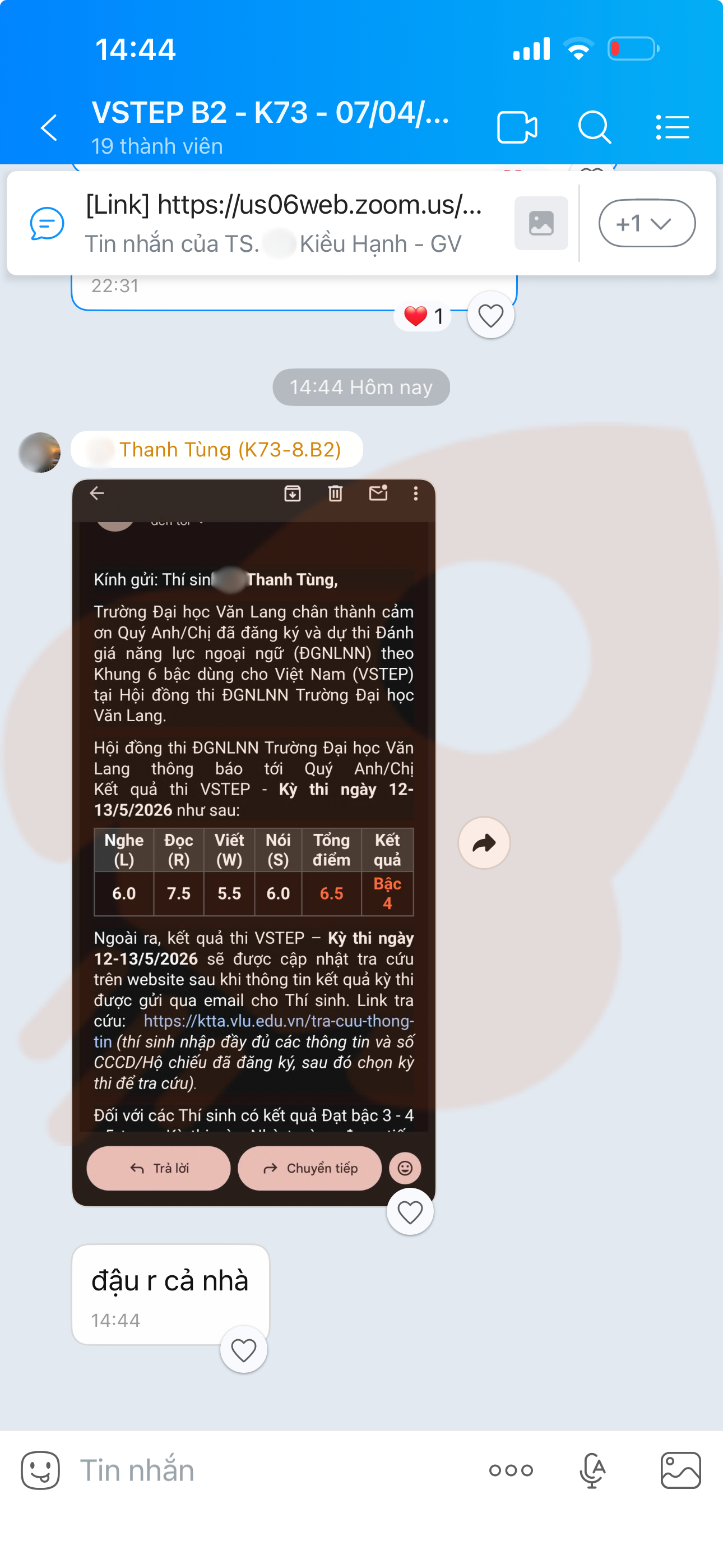 Phản hồi học viên 105