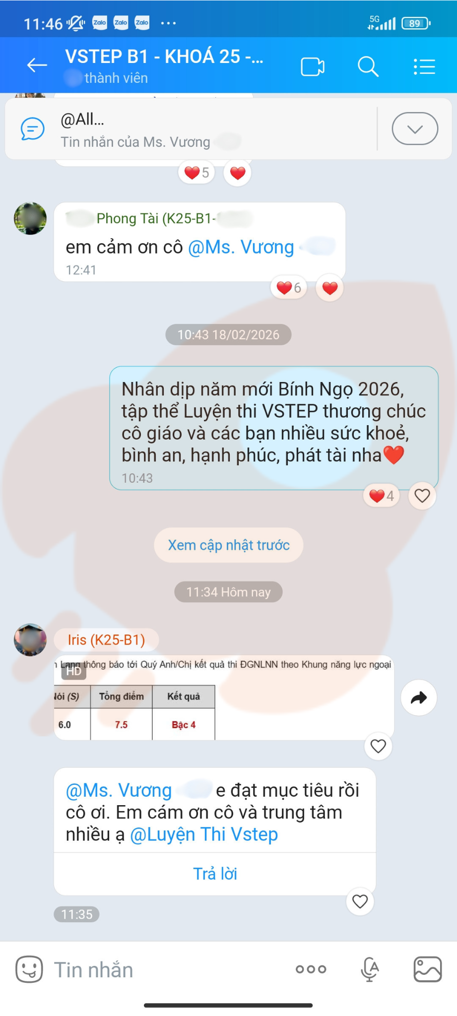 Phản hồi học viên 11