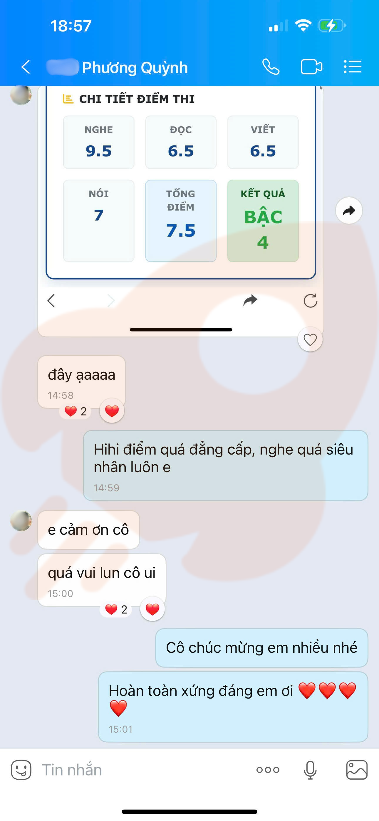 Phản hồi học viên 111
