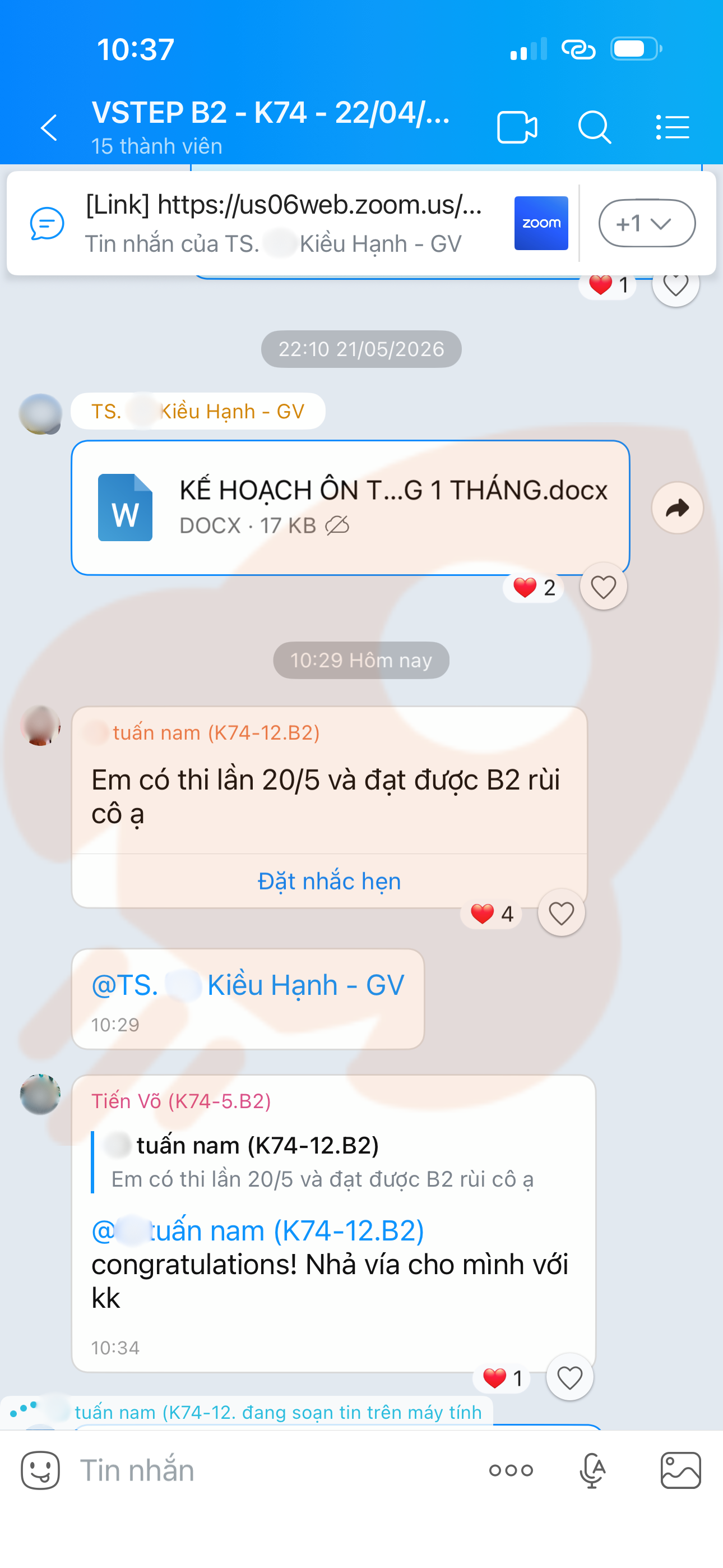 Phản hồi học viên 114