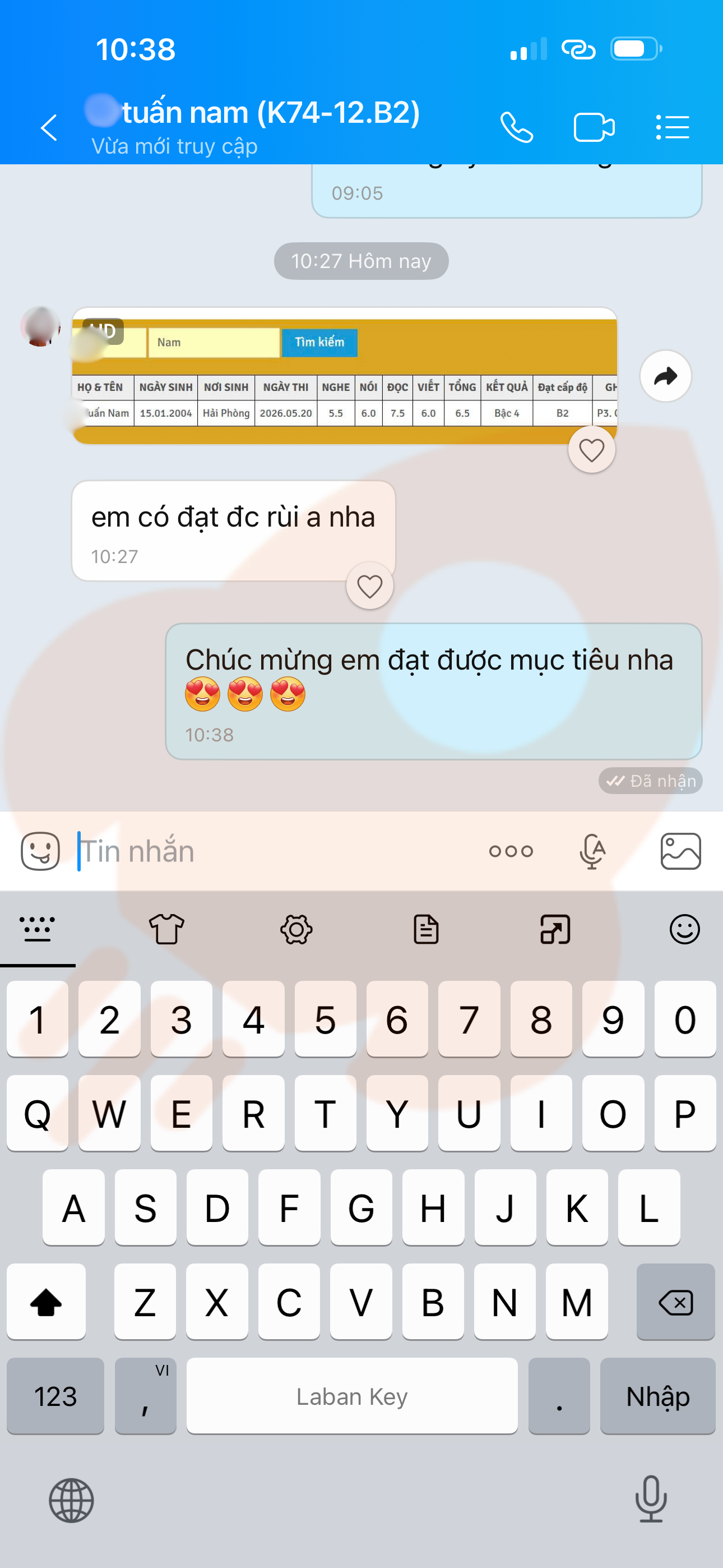 Phản hồi học viên 115