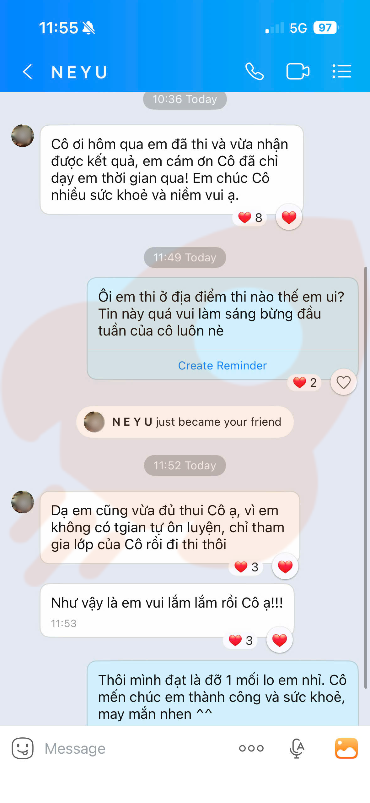 Phản hồi học viên 121