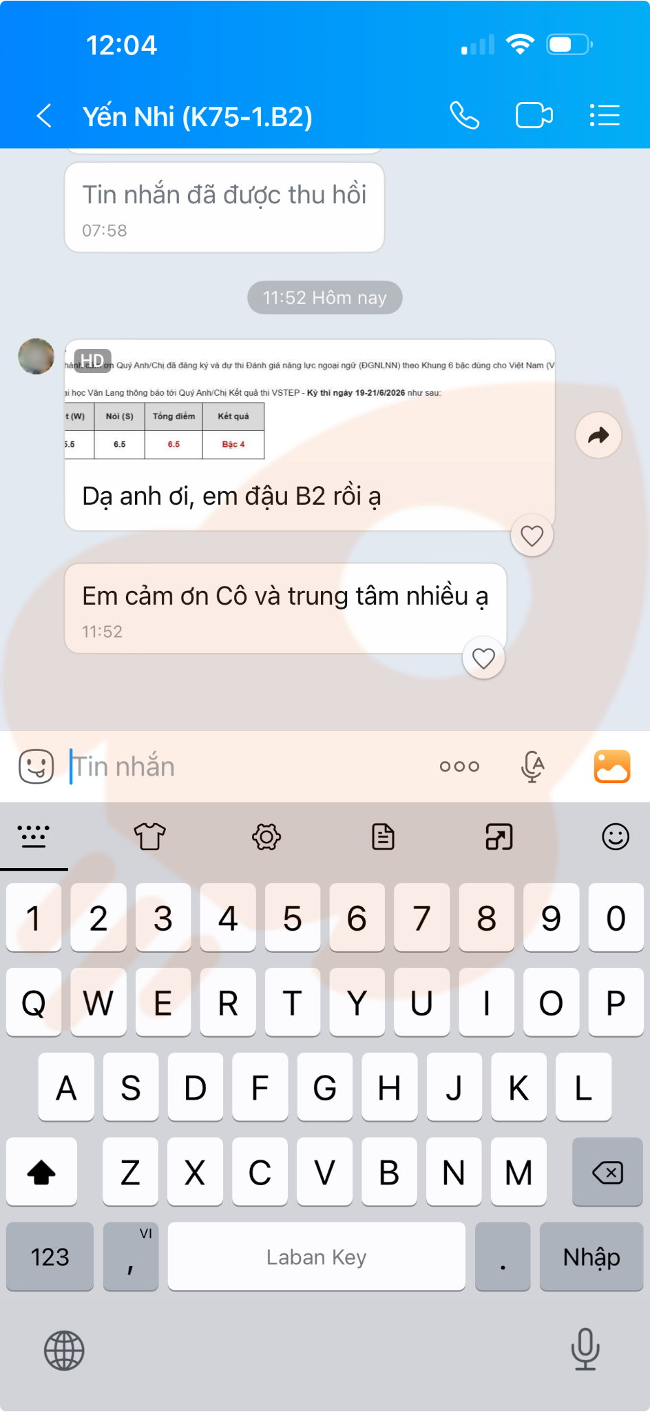 Phản hồi học viên 126