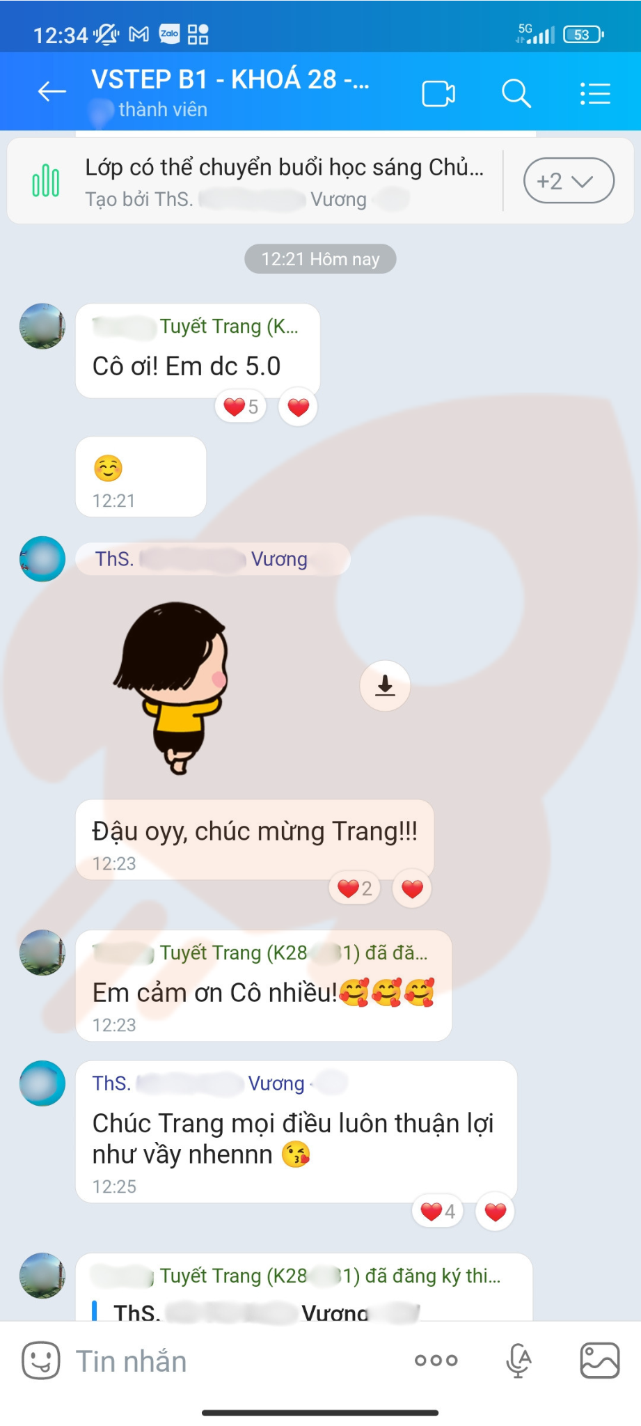 Phản hồi học viên 13