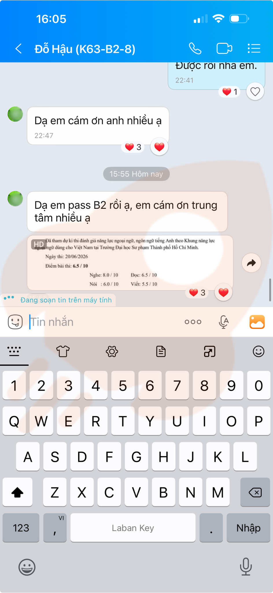 Phản hồi học viên 131