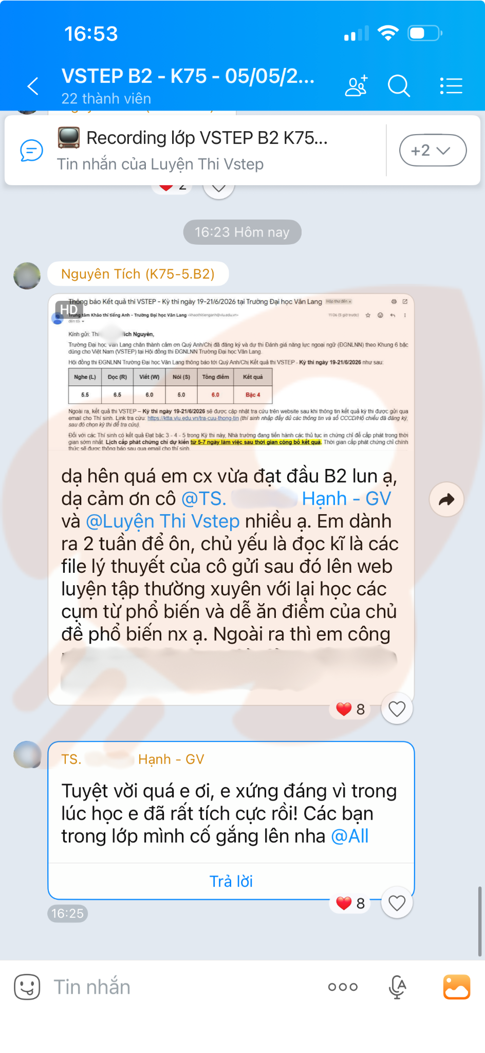 Phản hồi học viên 132