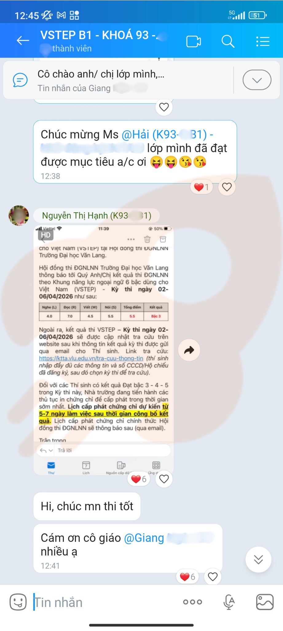 Phản hồi học viên 14