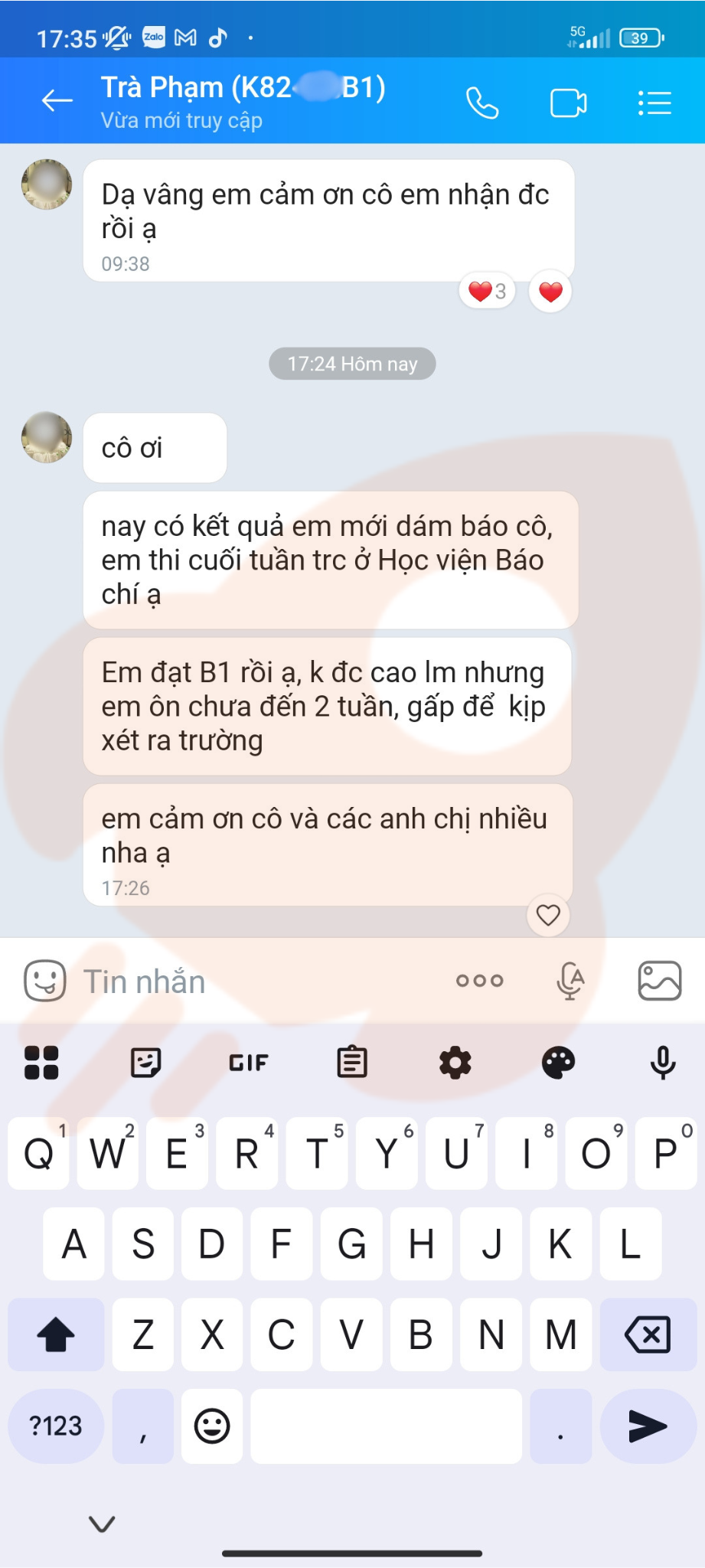 Phản hồi học viên 31