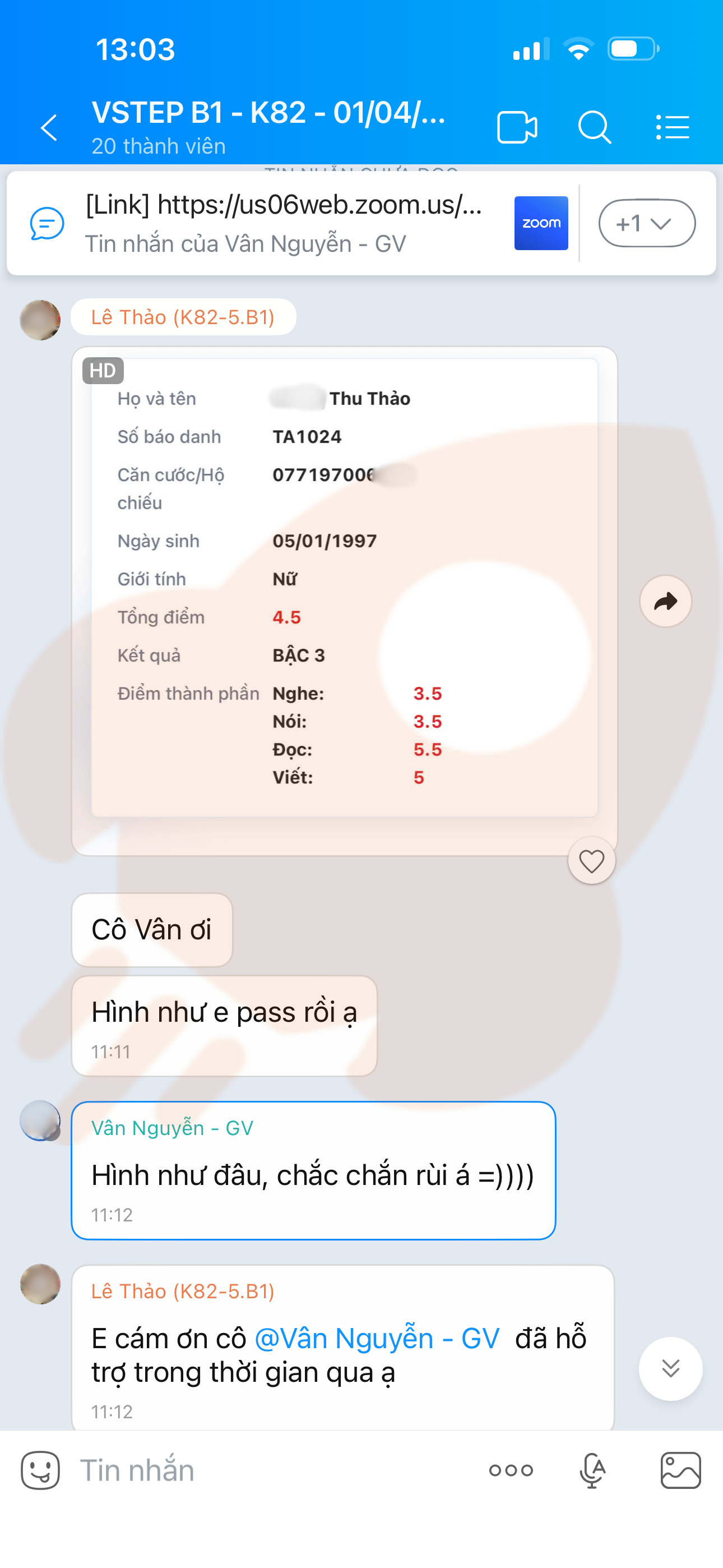Phản hồi học viên 35