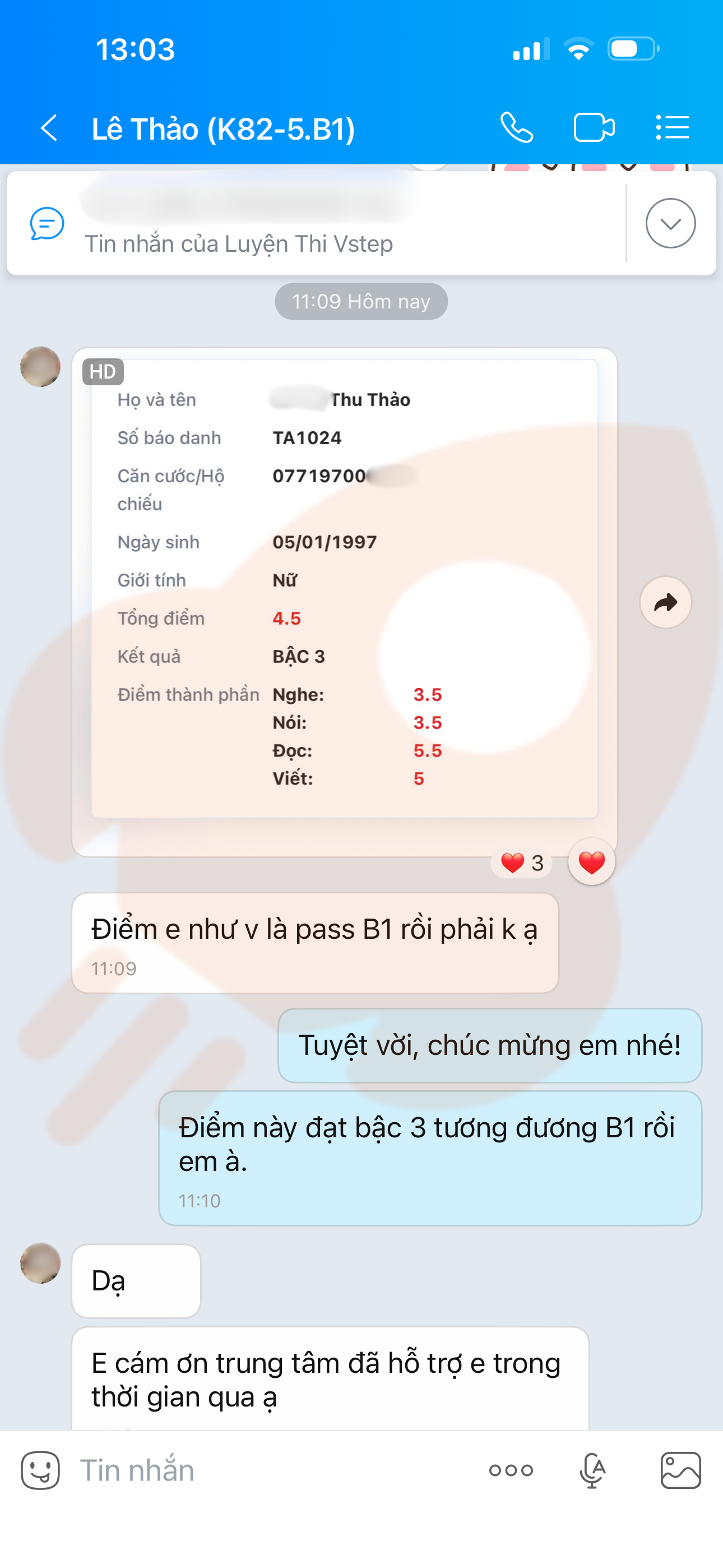 Phản hồi học viên 36