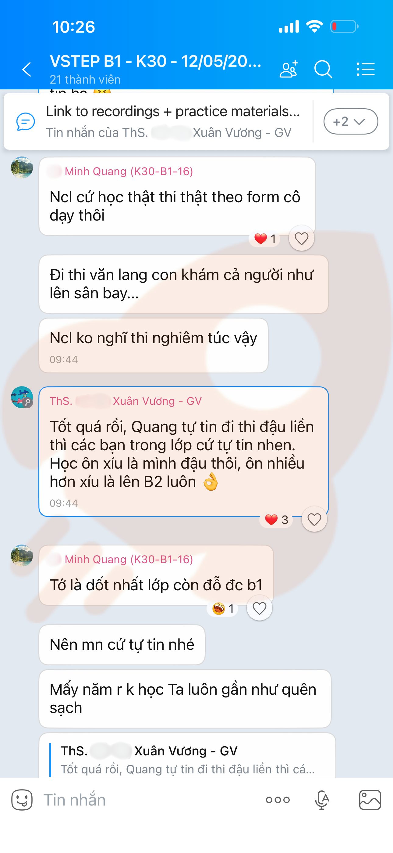 Phản hồi học viên 42