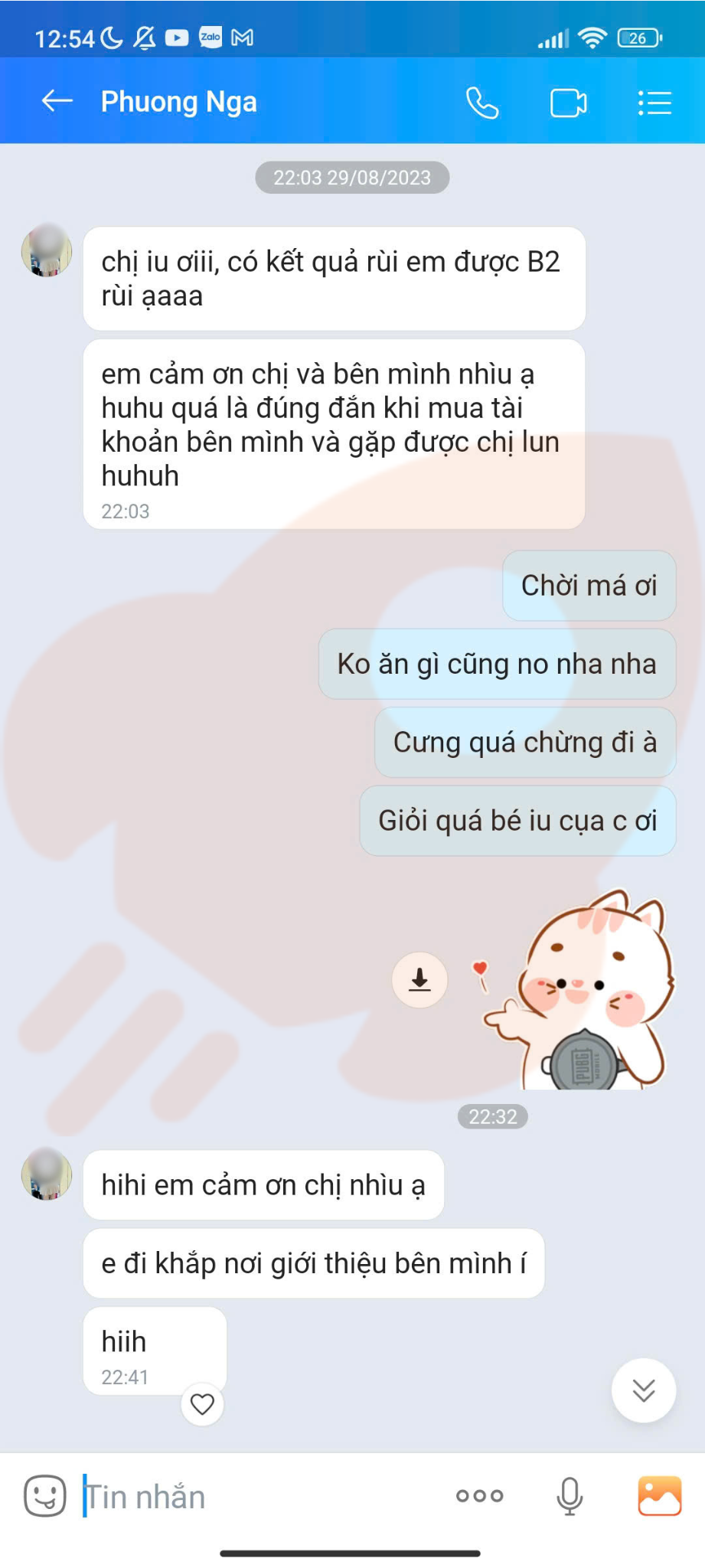 Phản hồi học viên 50