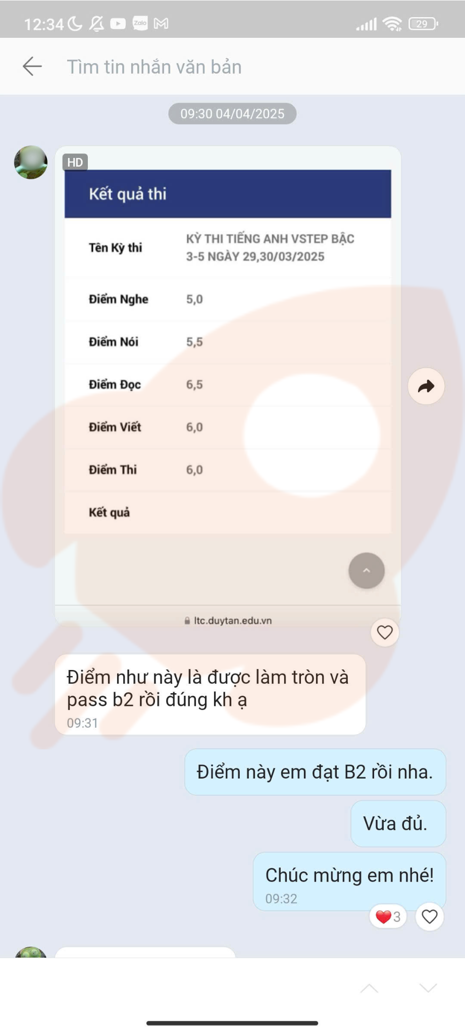 Phản hồi học viên 57