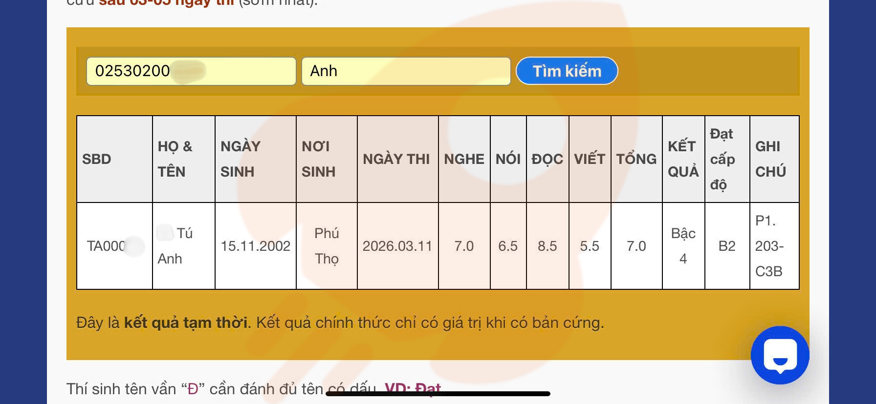 Phản hồi học viên 72