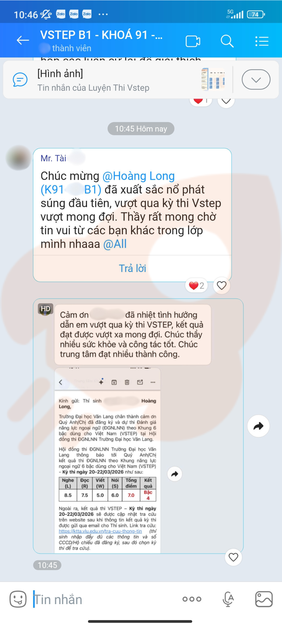 Phản hồi học viên 79