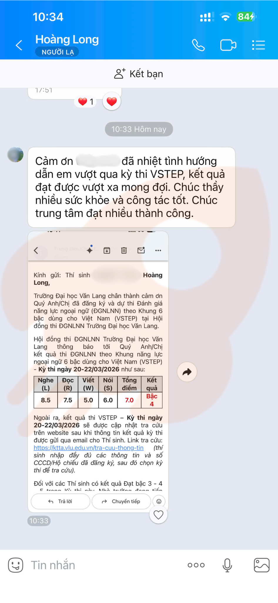 Phản hồi học viên 81