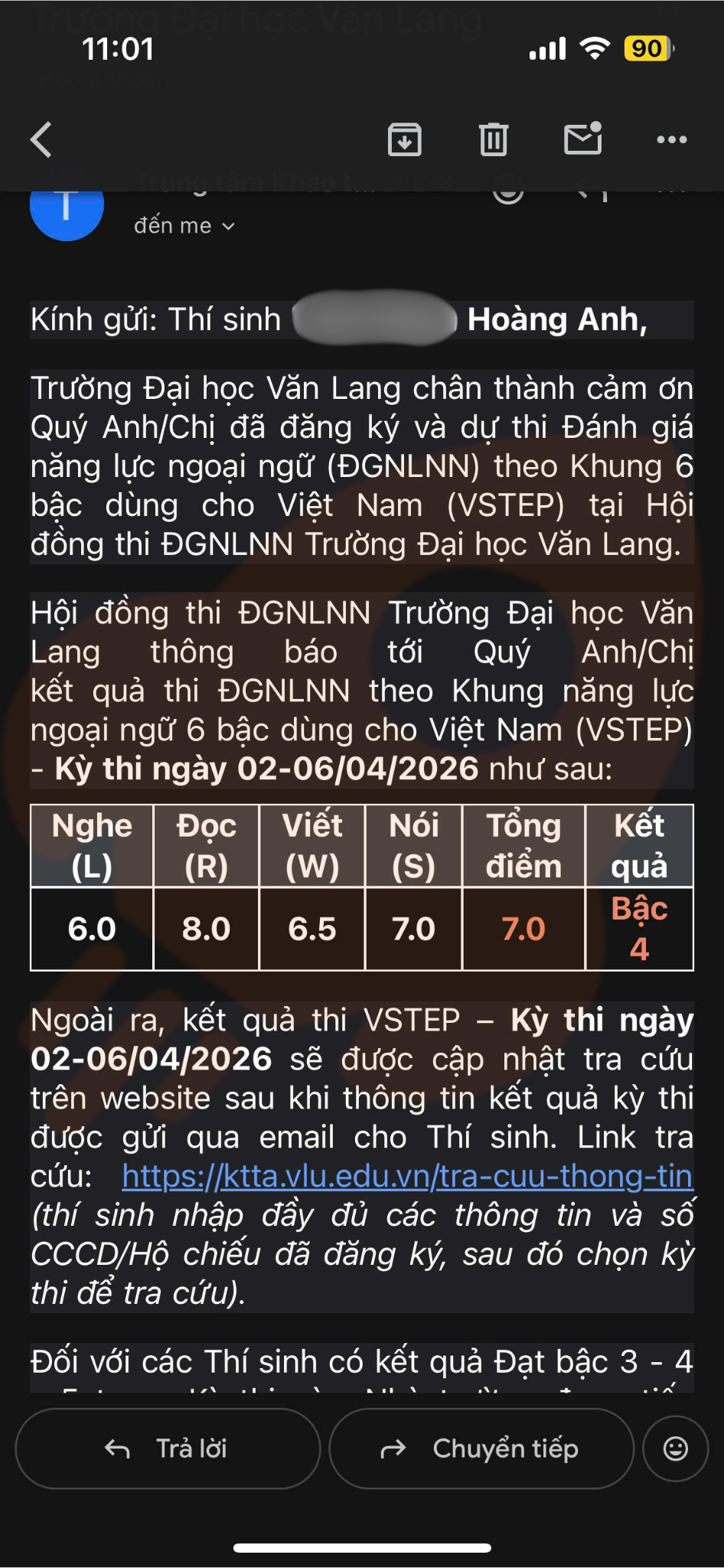 Phản hồi học viên 83
