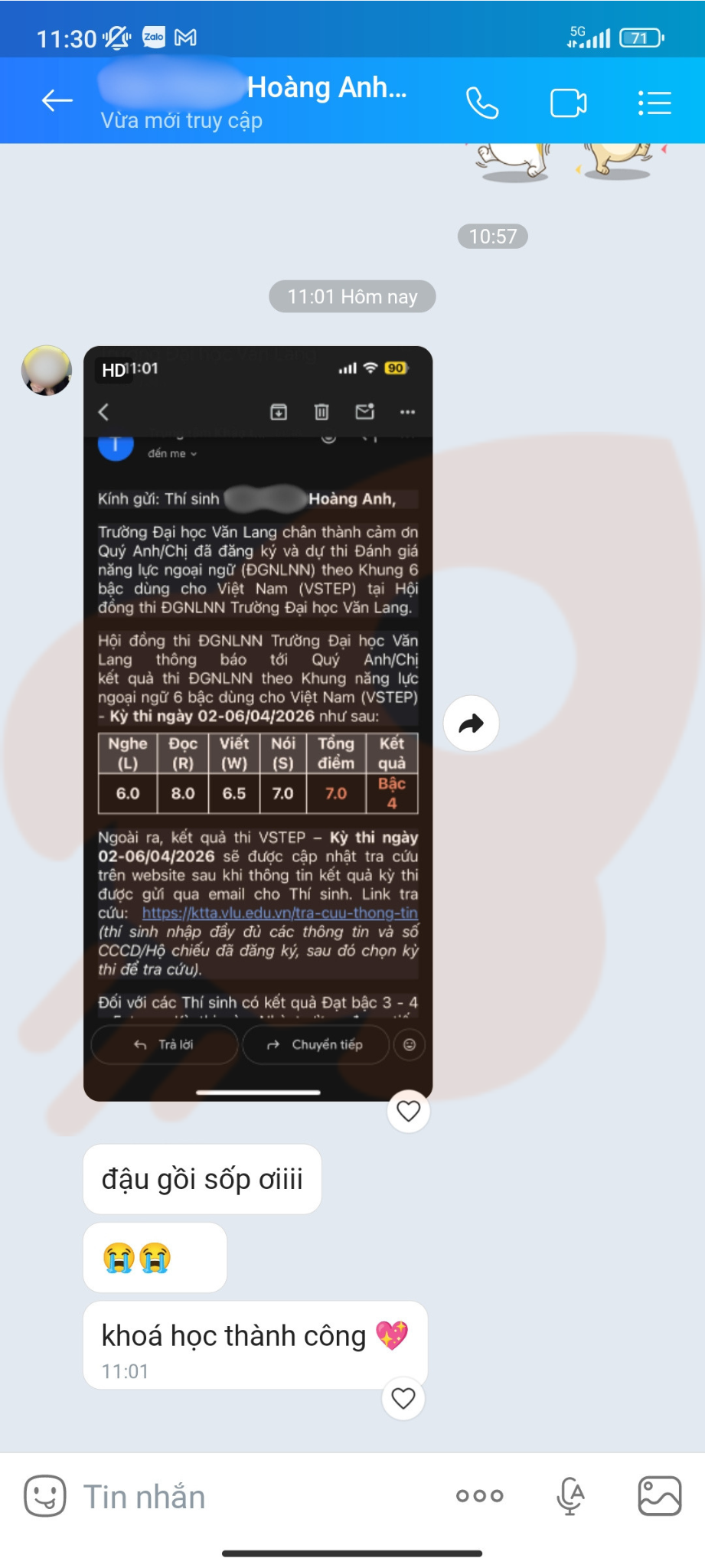 Phản hồi học viên 84