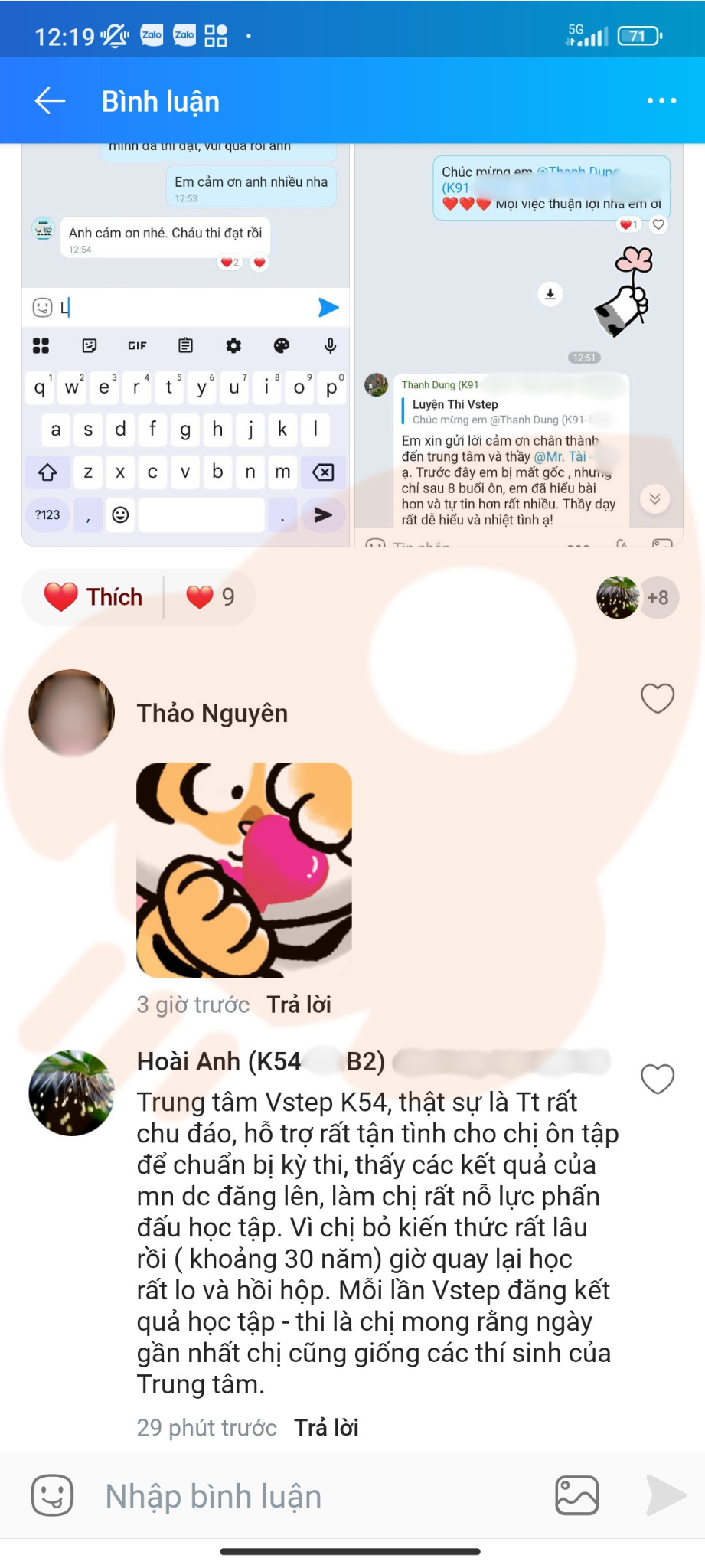 Phản hồi học viên 97