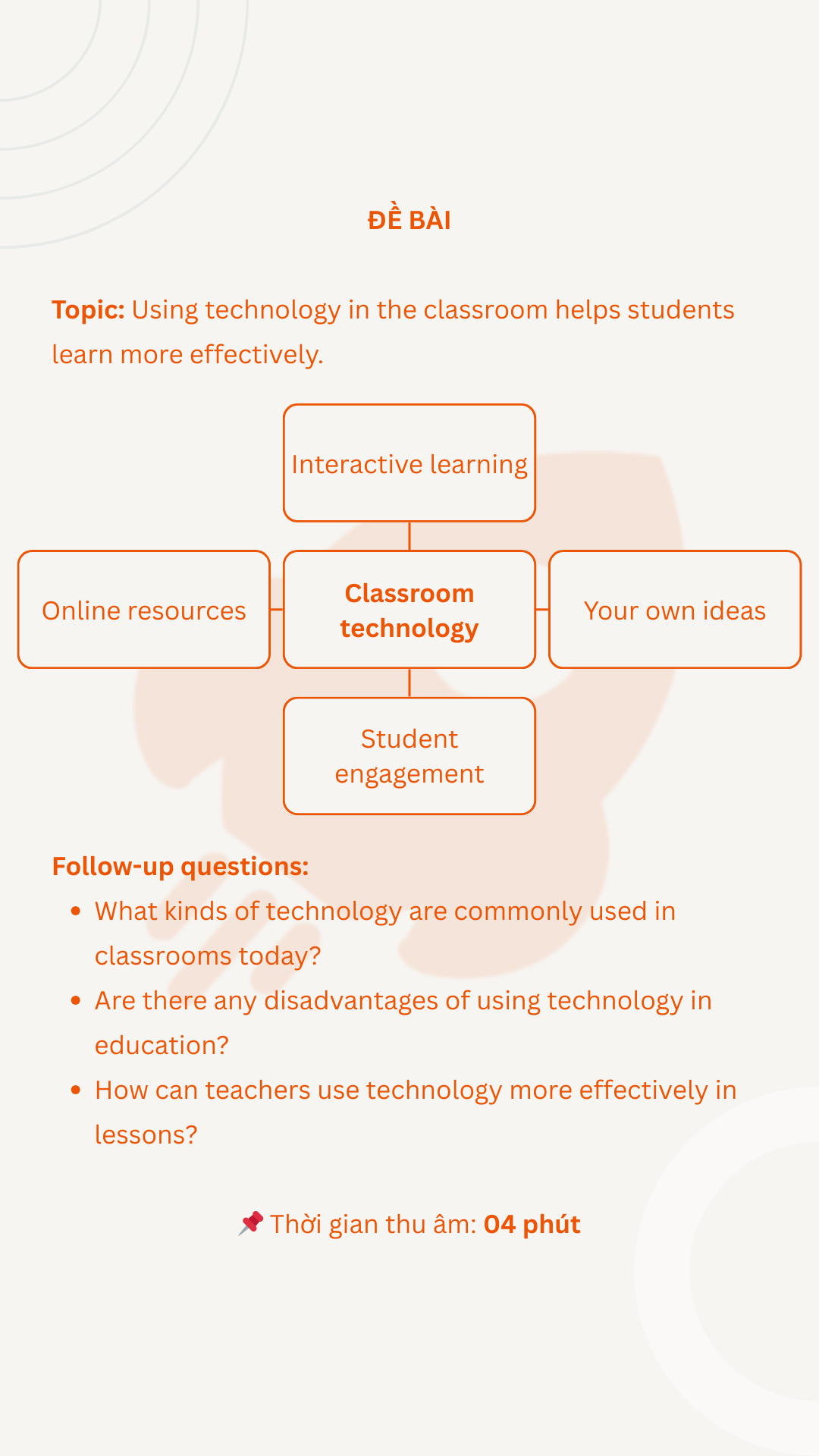 VSTEP Speaking Part 3 - Topic 3: Using technology in the classroom helps students learn more effectively