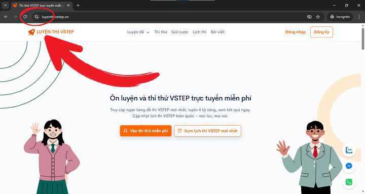 Cấu hình Chrome bước 1