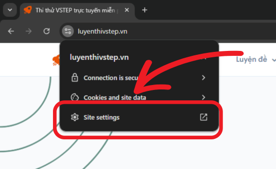 Cấu hình Chrome bước 2