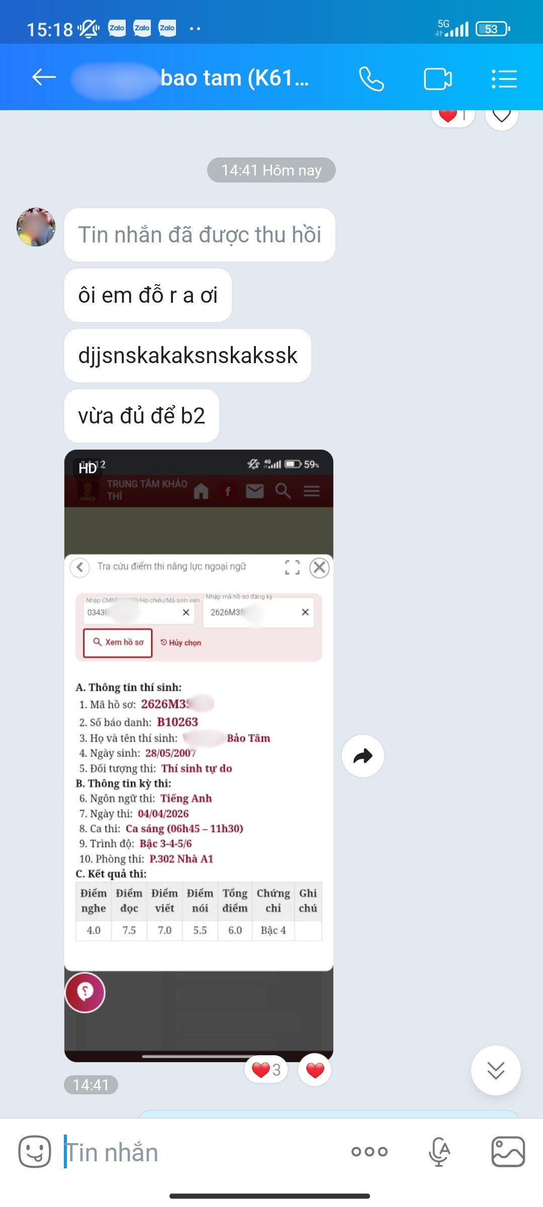 Feedback học viên VSTEP